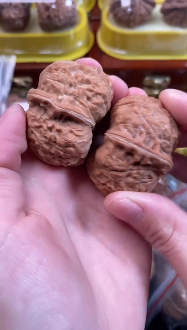 把件文玩核桃南瓜墩38尺s354