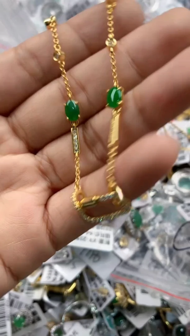 银S925镶嵌戒指翡翠4444----3