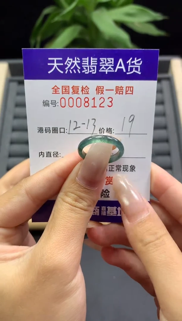 未镶嵌戒指翡翠天然  8123