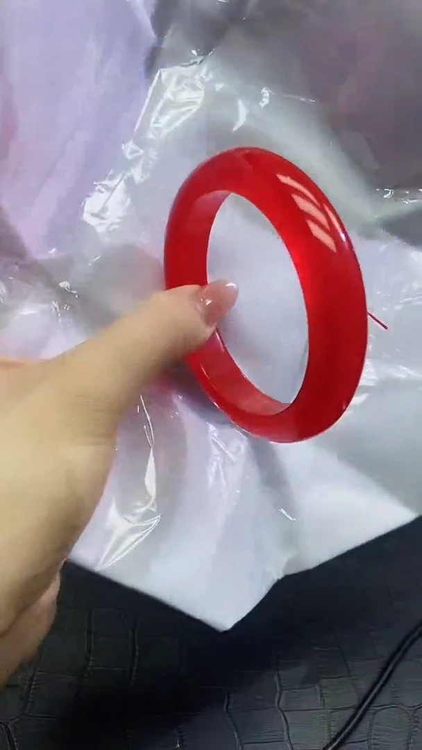 未镶嵌手镯翡翠翡翠满红正圈手镯k37