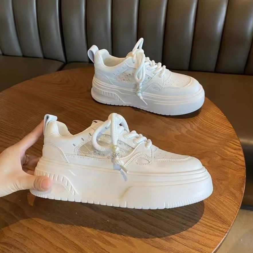2024新款高货小白鞋百搭欧洲站厚底休闲板鞋女鞋 H2588-1