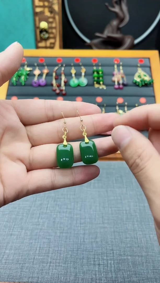 【闪购商品】玛瑙/玉髓耳钉银S925镶嵌419000