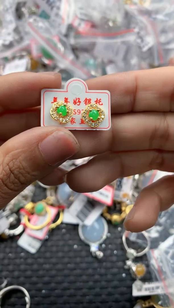 银S925镶嵌戒指翡翠121212----5