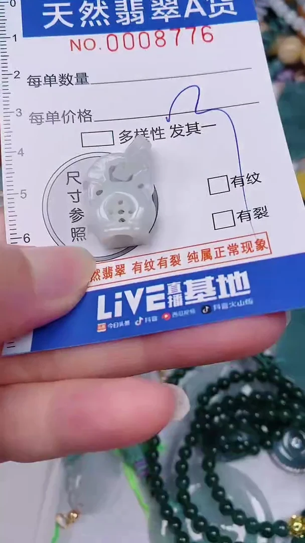 翡翠未镶嵌颈饰00008776