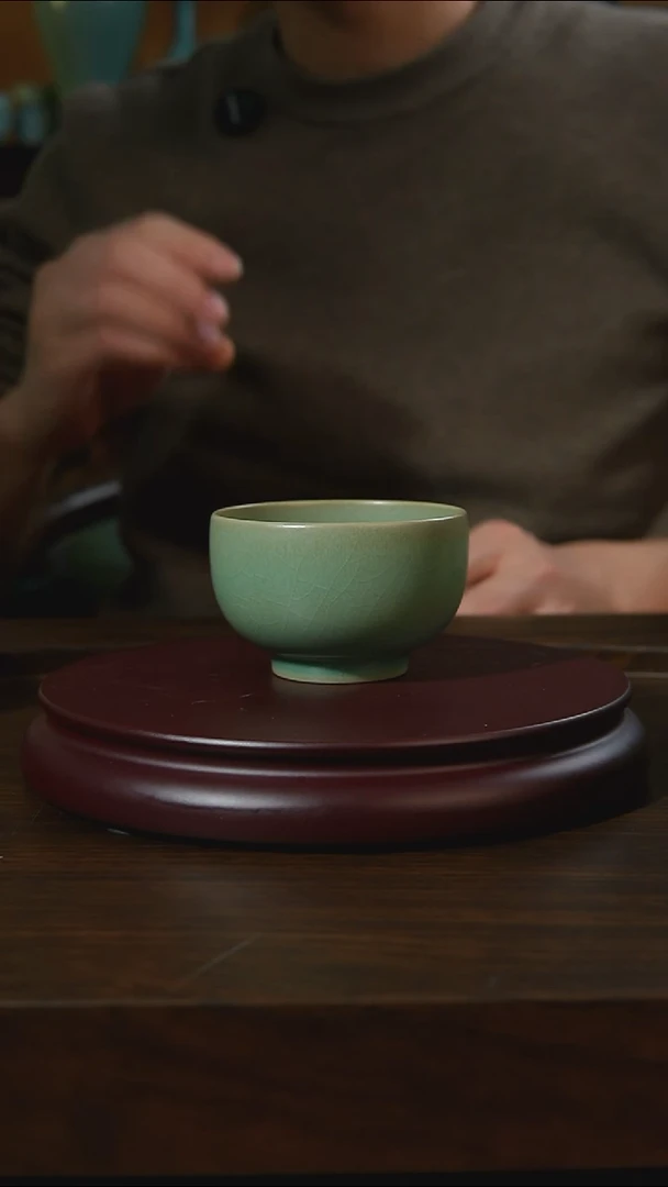 杯子瓷罗汉杯汝州原产地原矿仿古老釉q