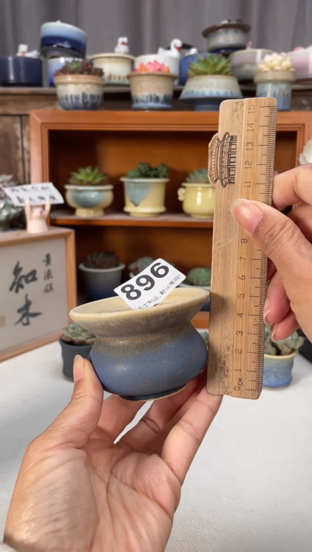 瓷片896知木小芳花盆