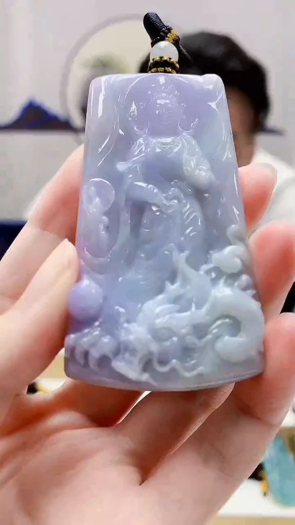 未镶嵌定制翡翠5060zm-毛货挂件6观音