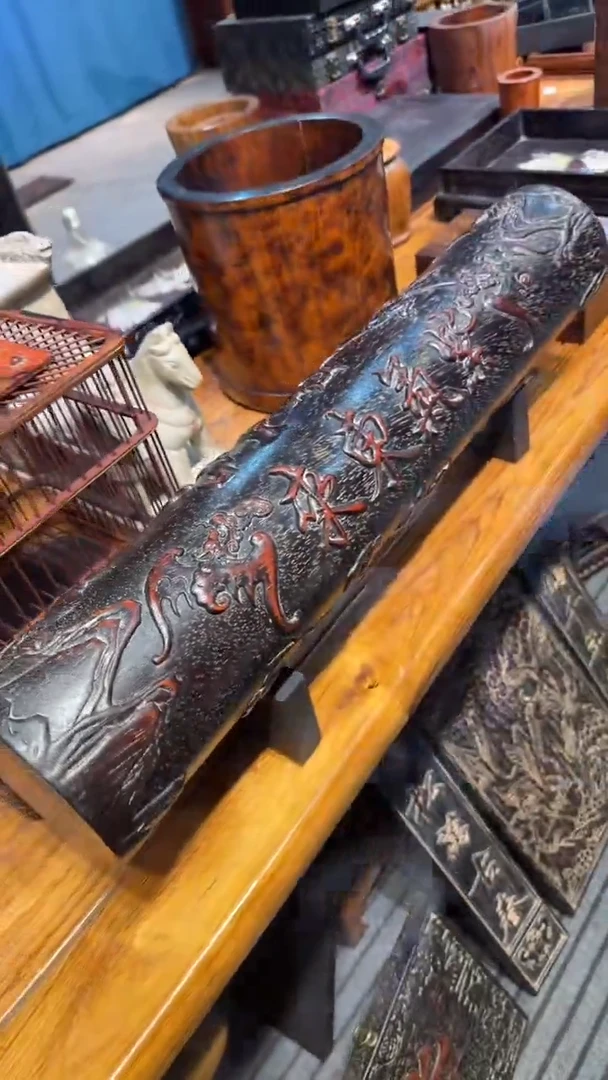 木紫檀紫气东来横财邵氏紫檀木艺