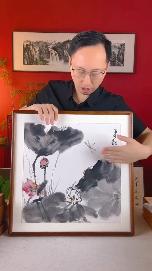 【闪购商品】国画夏韵国画52*52作品