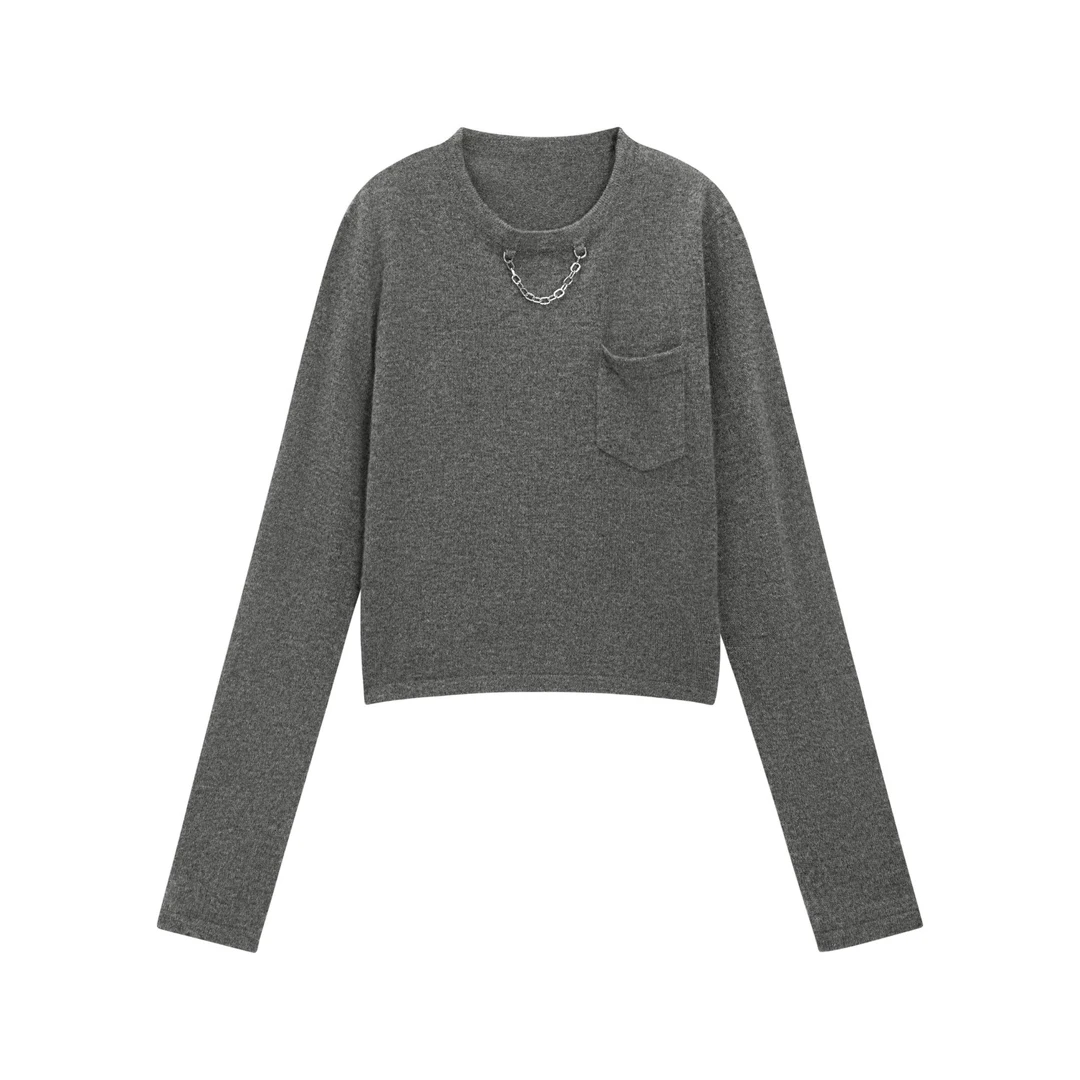 片断冬季新款羊绒打底衫P4B699128M01