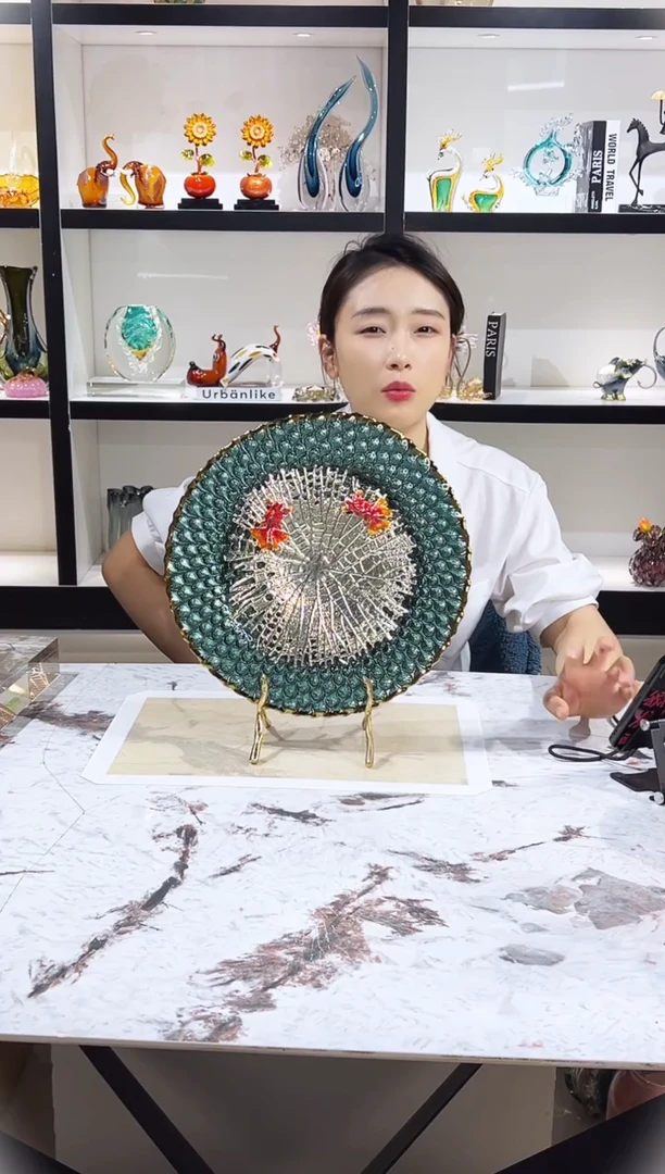 琉璃如鱼得水摆件