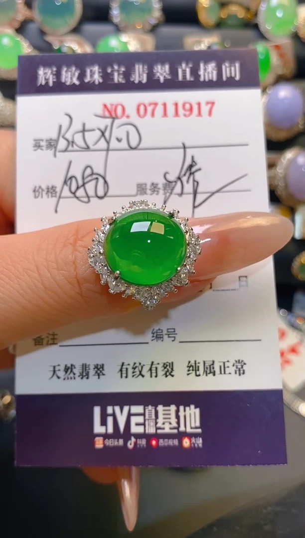 【闪购商品】翡翠耳饰银S925镶嵌天然A货翡翠1