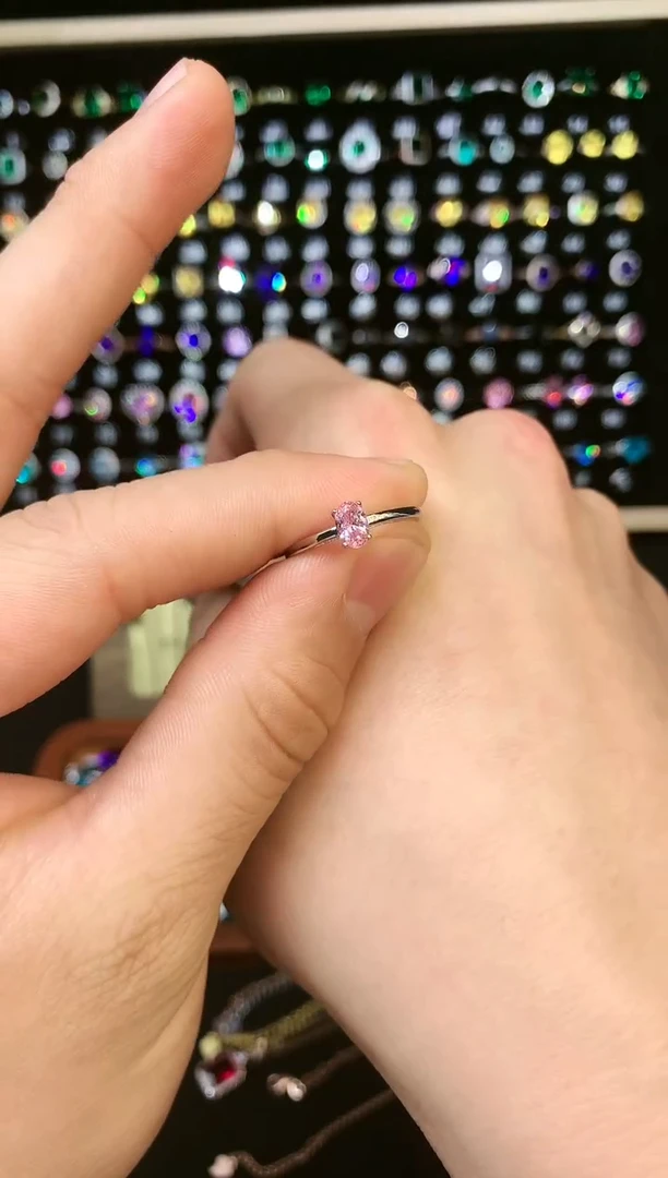 蓝宝石戒指银S925镶嵌......