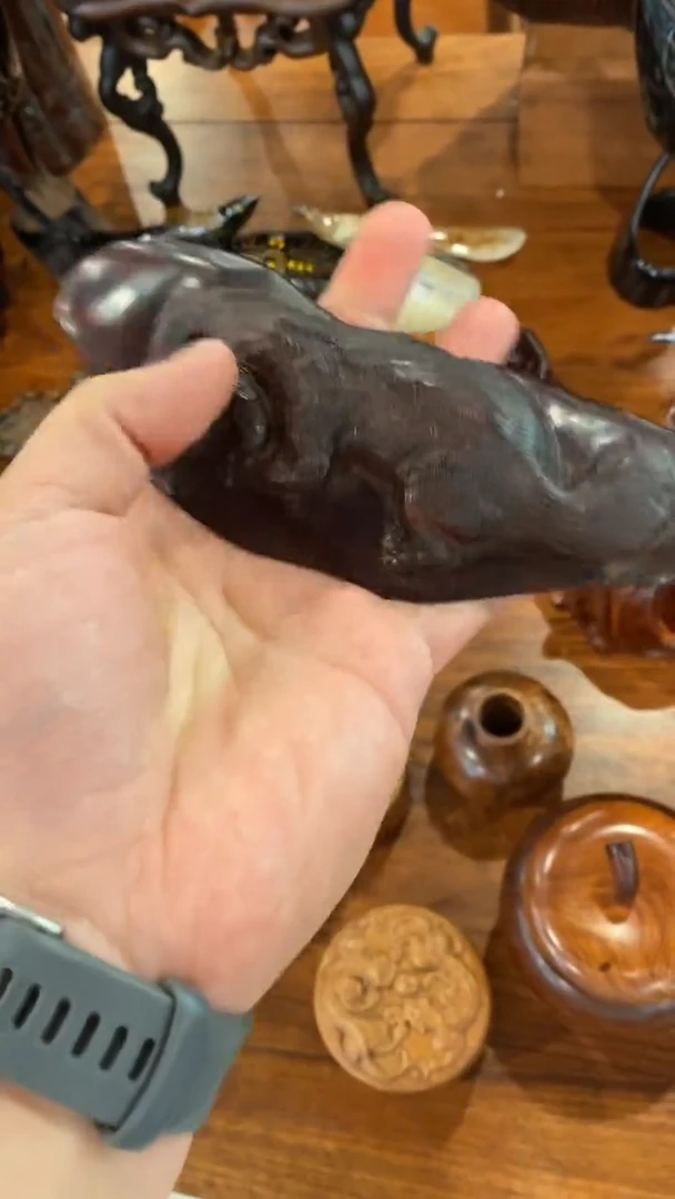 檀香紫檀（小叶紫檀）小叶紫檀把件一个