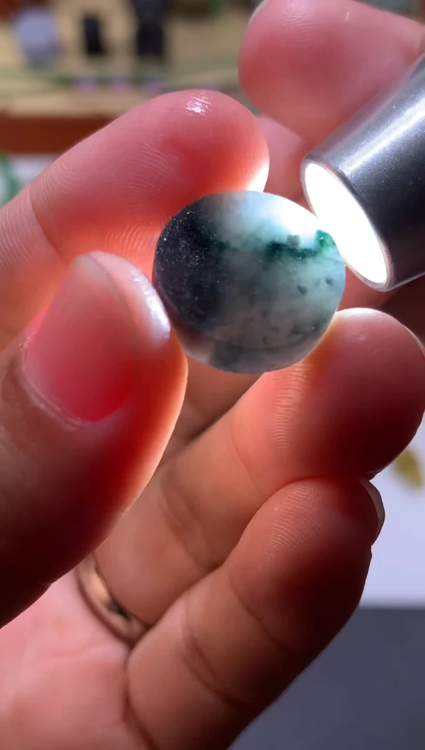 定制翡翠未镶嵌无事牌99+10