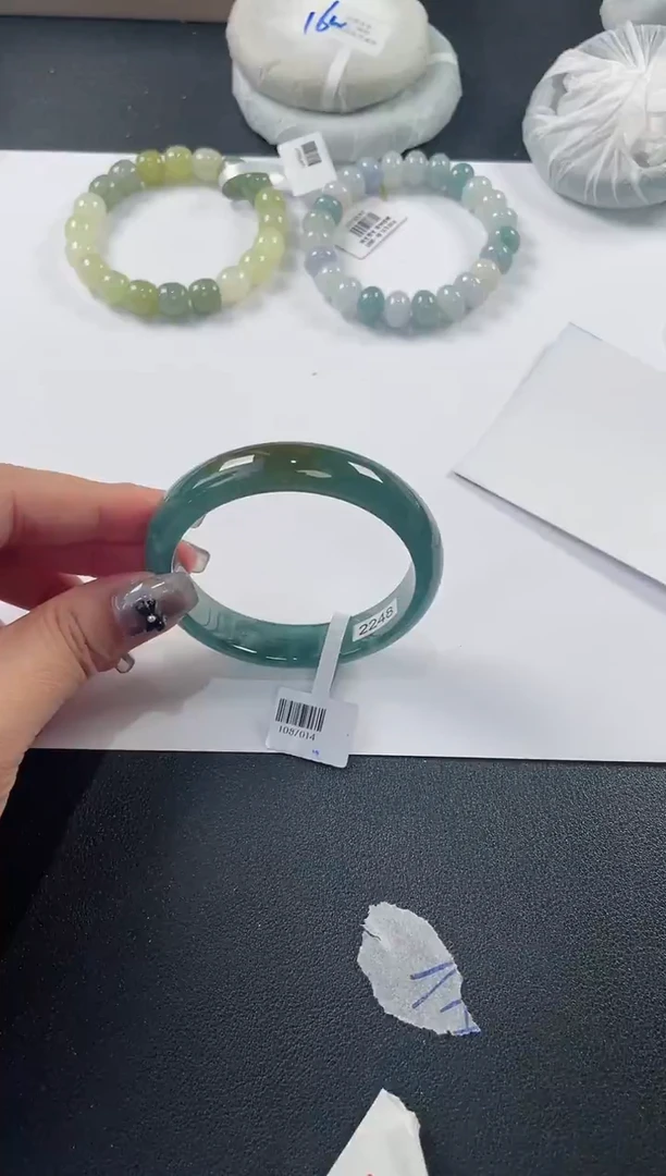 未镶嵌手镯翡翠基地发货H1881 54+