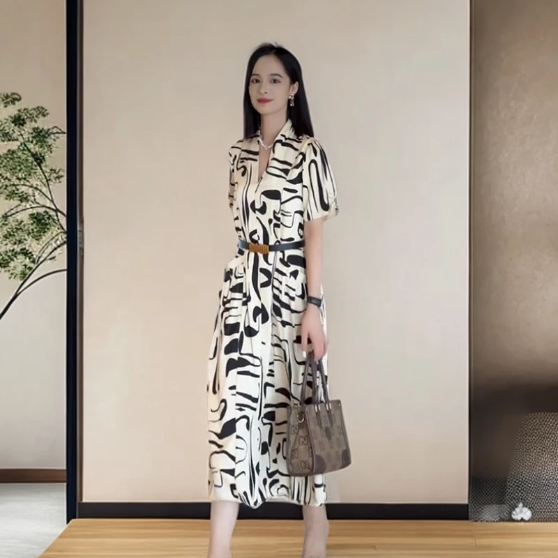 轻奢高级小众女装裙子时尚女神夏日出游海边长裙气质洋气连衣裙