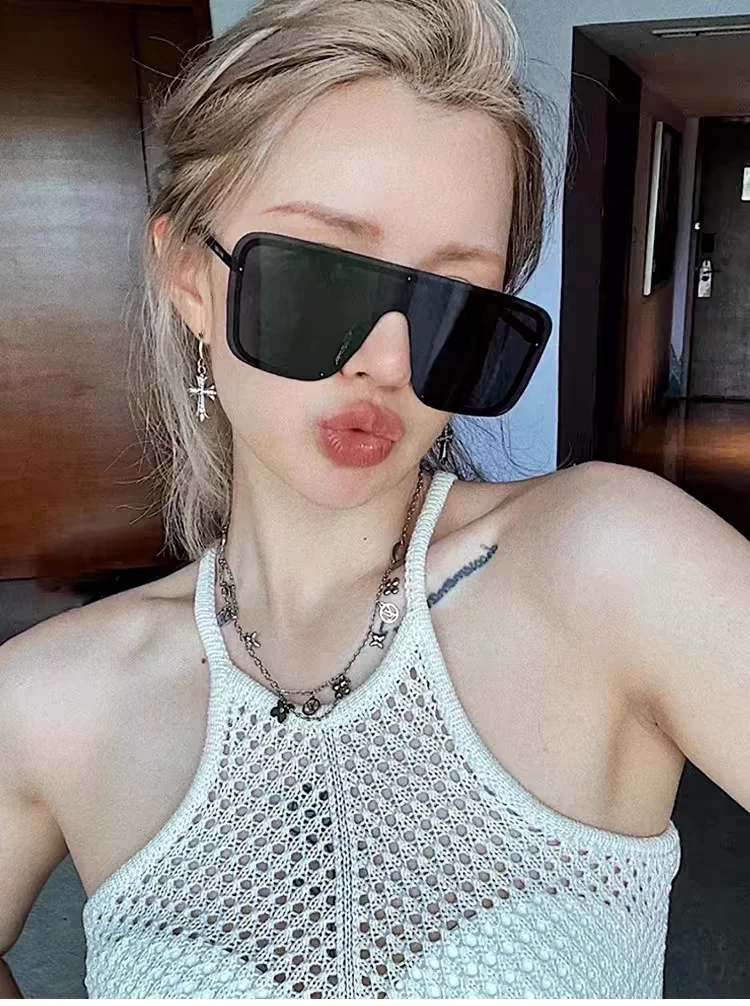 大框个性太阳镜潮流墨镜女防紫外线街拍时尚眼镜