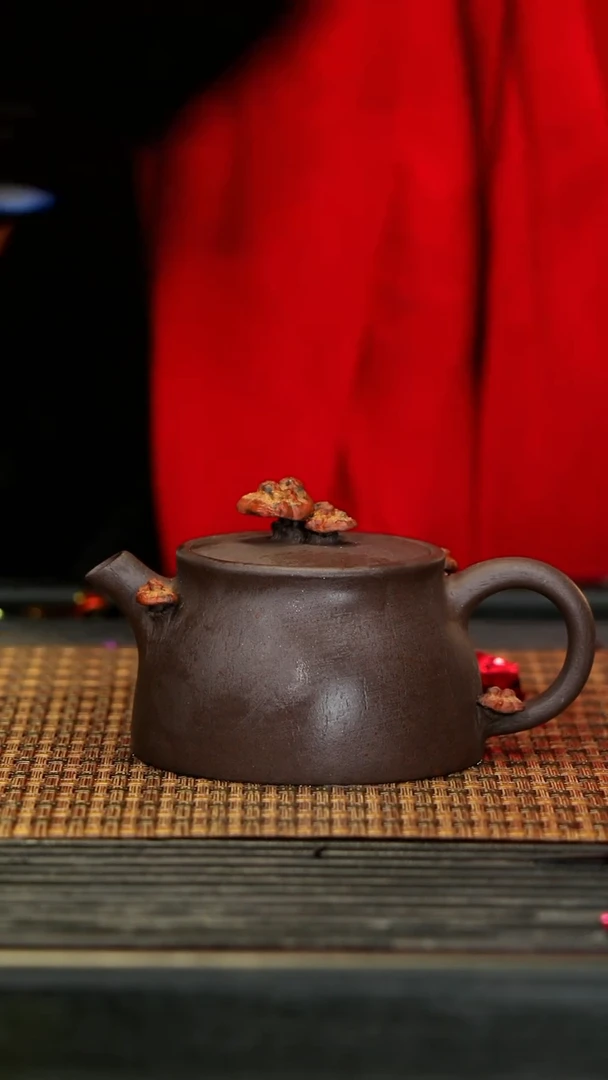 【闪购商品】紫砂茶壶40灵芝井栏 甲子泥