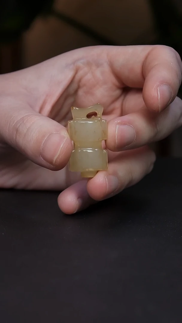 铜清代和田玉司南