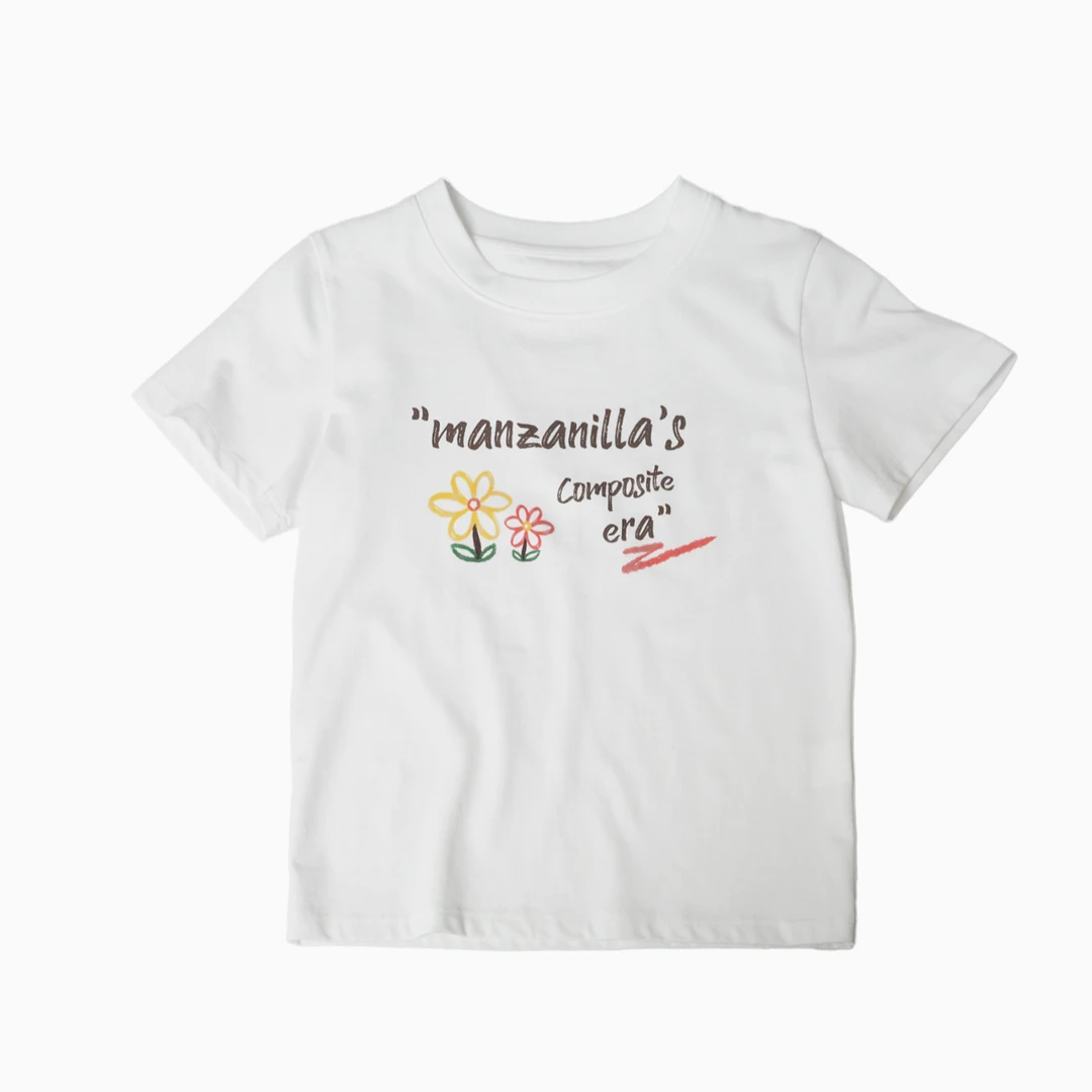 manzanilla花朵印花短款T恤MA0520455