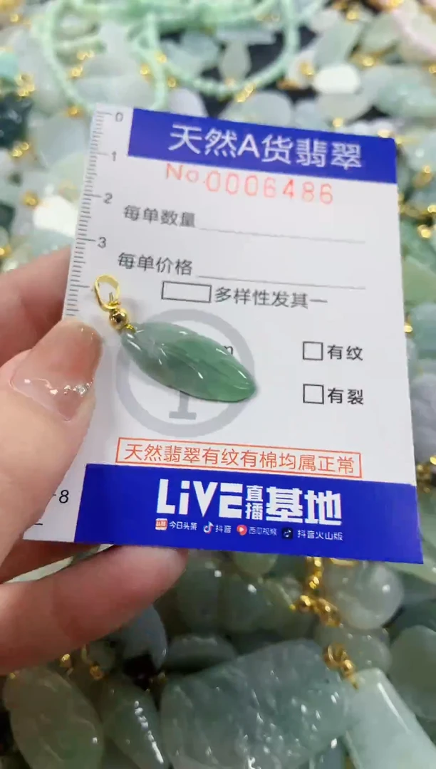 颈饰未镶嵌翡翠天然A货翡翠