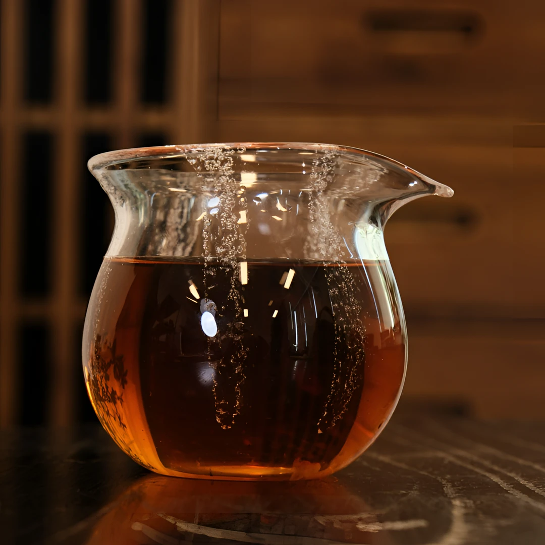 观一优选 | 定制钱袋子气泡公道杯200ml手工茶道加厚玻璃透明分茶