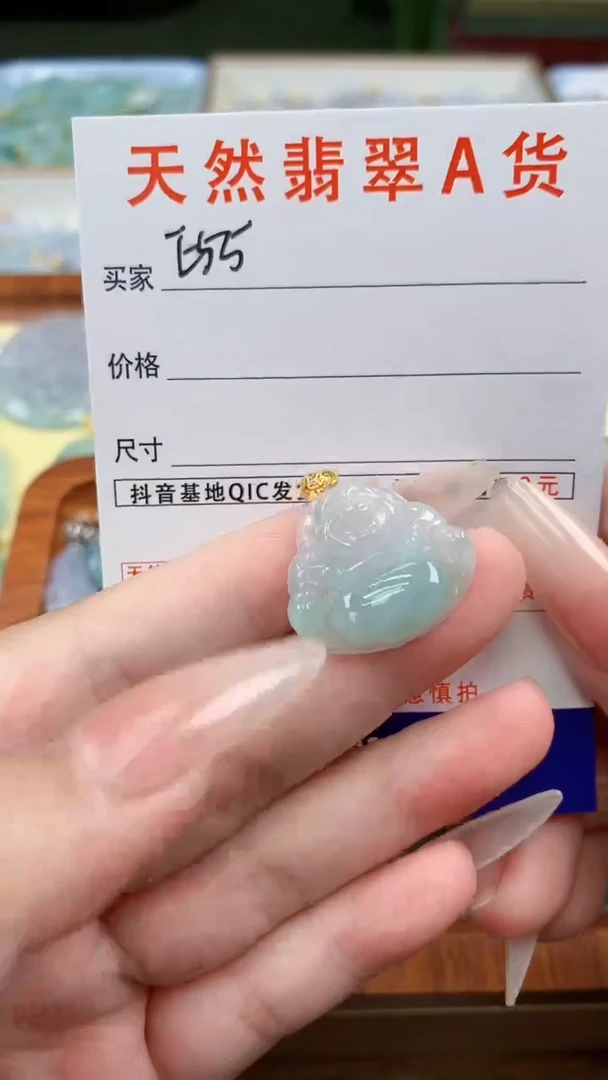 颈饰未镶嵌翡翠天然A货翡翠挂件