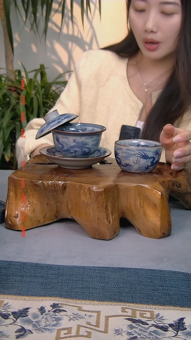 简装家用款2件套 老陶泥开片纹陶瓷茶具