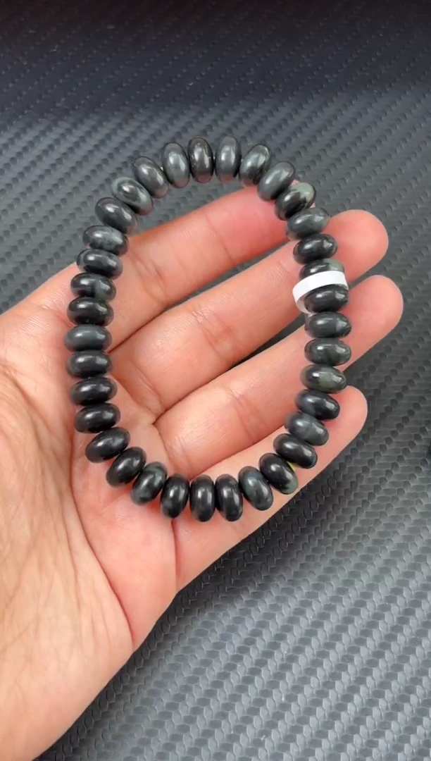 未镶嵌手串和田玉六*若羌微色差卡10