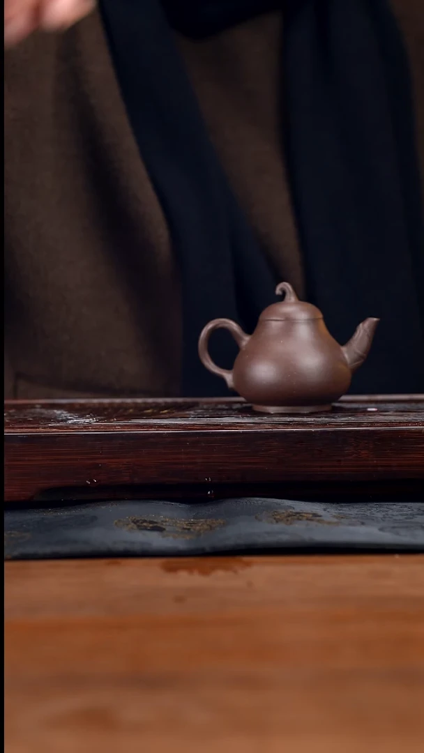 【闪购商品】紫砂茶壶黄龙山原矿紫泥茄瓜壶17