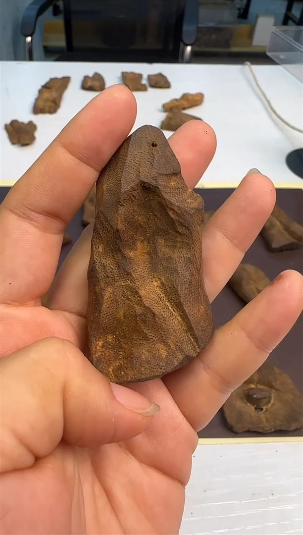 手把件沉香精选国香壳子手把件14g+