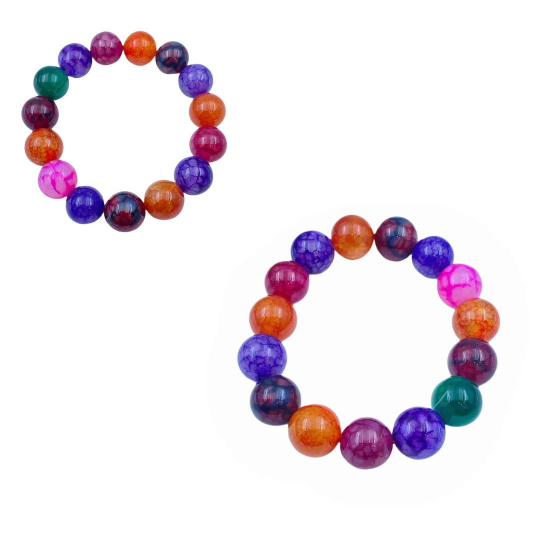 九曲血参多彩多宝玛瑙手链S1298X多样性只发一件