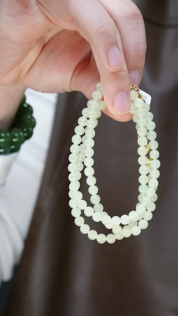 套链未镶嵌和田玉（黄玉）11