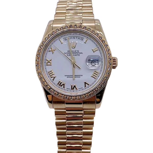 99新 Rolex/劳力士 老佛爷/劳力士118238后钻/自动机械/单表/40mm