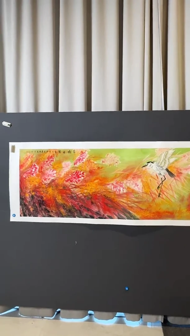 国画李庆友宝原作芦塘白鹭2025-0102DH25