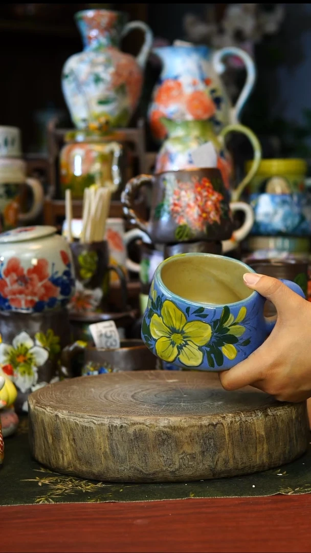 陶瓷156景德镇手工手绘釉下彩