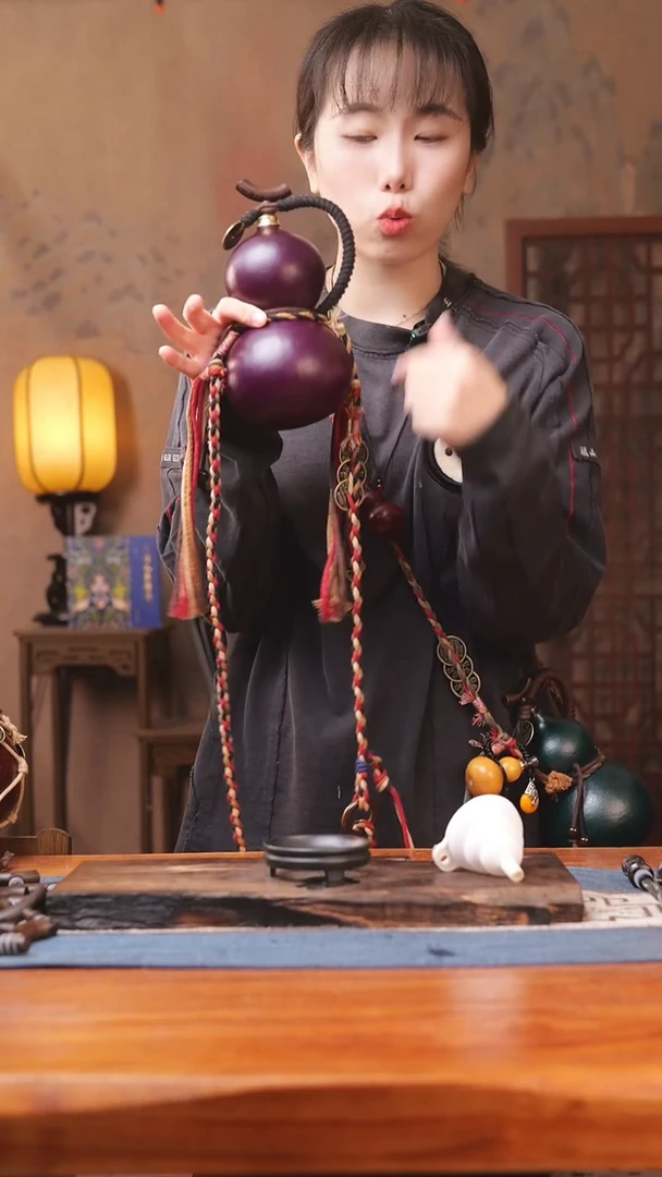 1713号链接精品大漆葫芦现货现发[一物一拍]