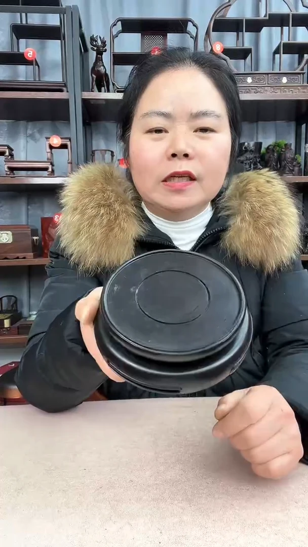 【闪购商品】乌木类端景台小李红木工艺品