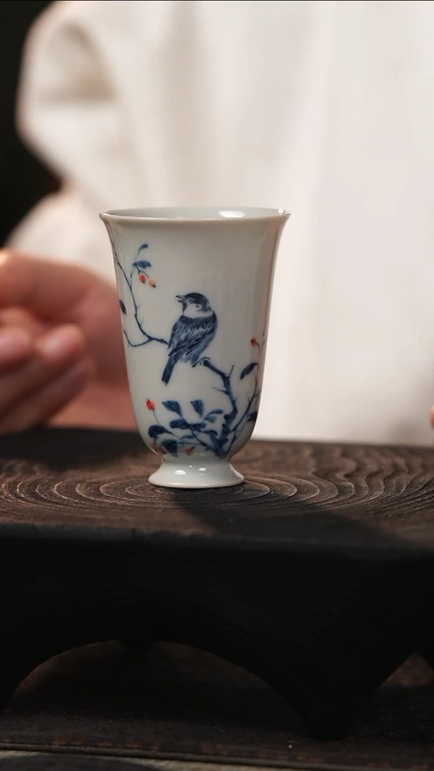 【闪购商品】善见堂 王长根老师青花福利杯