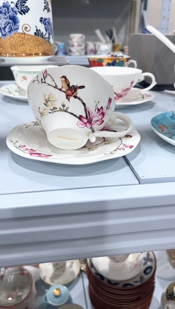 瓷片陶瓷（简装）咖啡杯一套