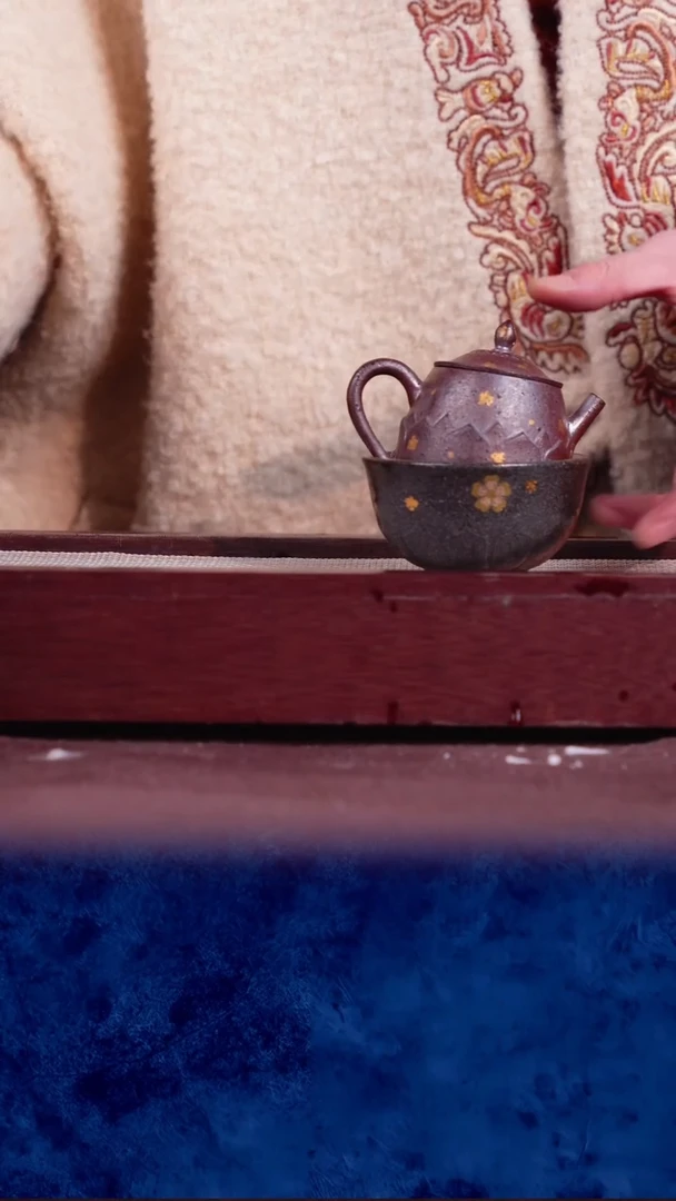 紫砂 宜兴紫砂 GFY 小叶 莲高+杯