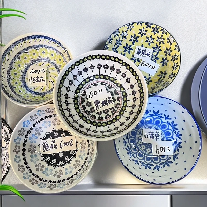 特价福利必拍！日本美浓烧创意餐具波西米亚系列家用釉下彩餐碗