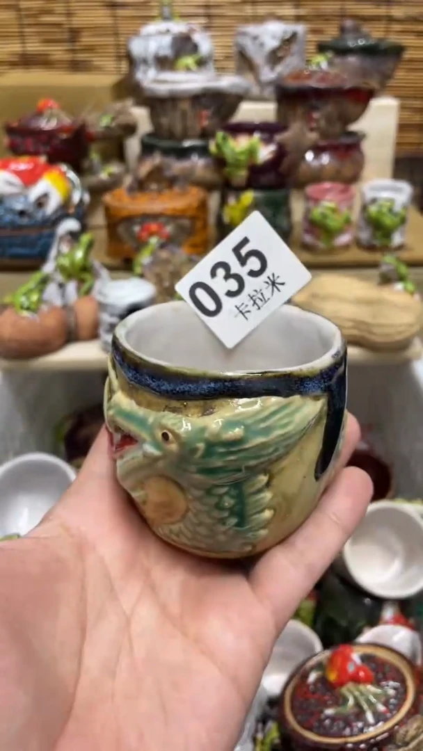 曾****园035精美粗陶手工柴烧