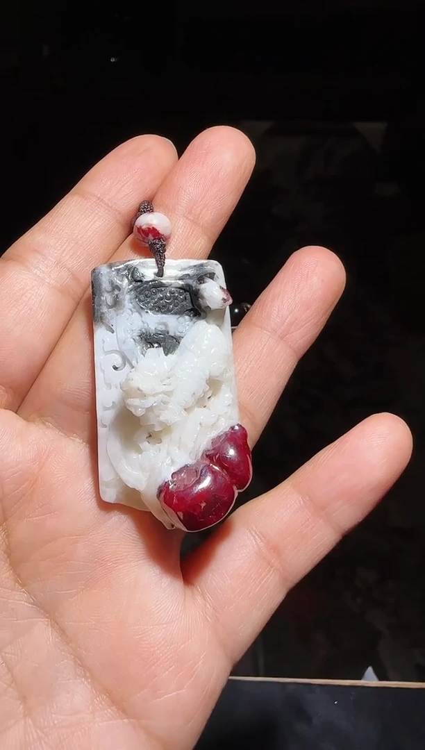 天然辰砂朱砂吊坠48