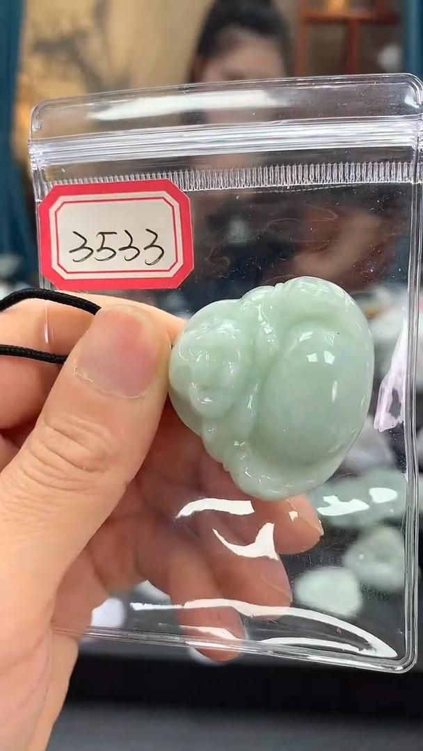 颈饰未镶嵌翡翠佛公3533