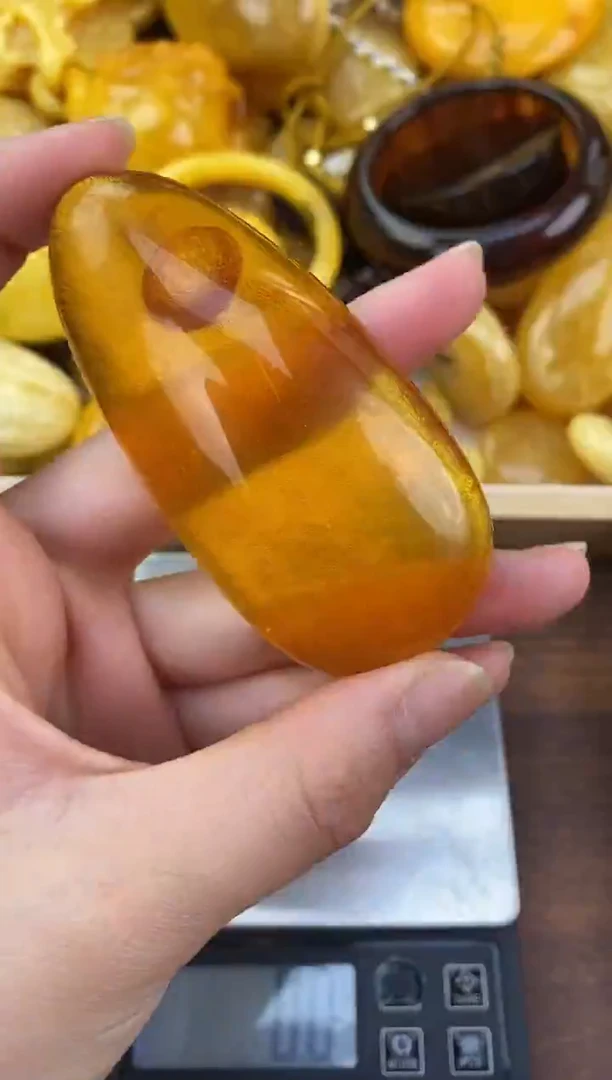 裸石琥珀未镶嵌天然琥珀蜜蜡