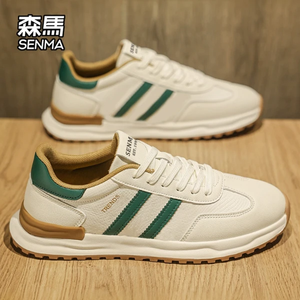 SENMA/森马冬季男鞋高档轻奢板鞋男士防滑厚底时尚运动休闲小白鞋