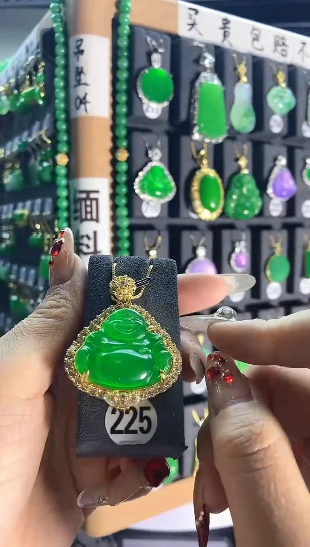 【闪购商品】翡翠颈饰银S925镶嵌225..