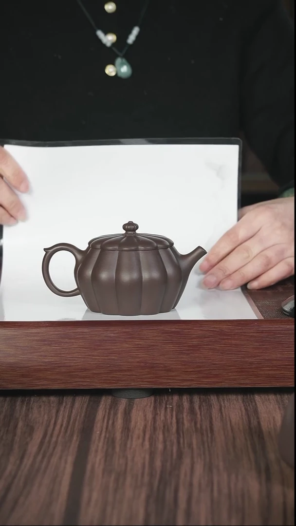 【闪购商品】紫砂茶壶筋纹 底槽清  不染